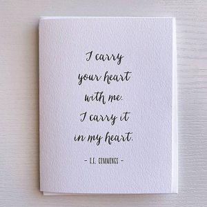 Carry Your Heart Love Card