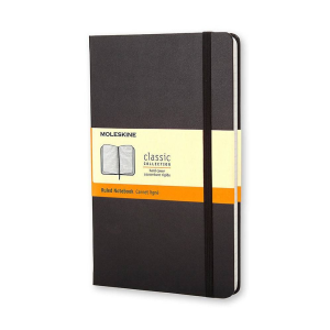 Moleskine Classic Notebook. Pocket. Ruled. Black. Hard Cover (3.5 x 5.5)