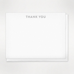 San Serif Thank You Card Set