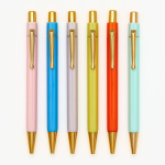 PS Collection Sherbert Hexagon Ballpoint Gel Pen S/6