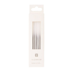 Tall Silver Metallic Ombre Candles