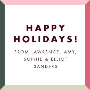 Mod Bevel Border Holiday Gift Tag Label