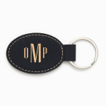 Tommaso Monogram Black Key Fob