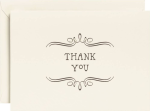 Vintage Marquis Letterpress Thank You Stationery Set