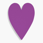 Beet 4 Bar Heart Shaped Cards