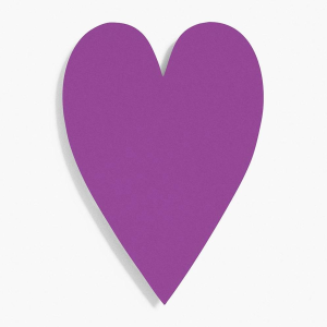 Beet 4 Bar Heart Shaped Cards