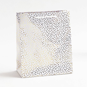 Gold Foil Flurry Medium Gift Bag