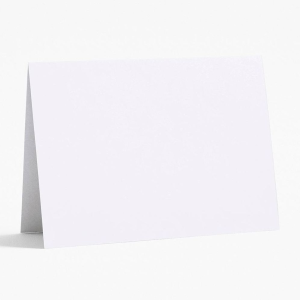 Pure White A6 Folded Cards