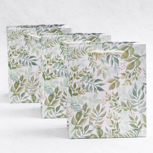 Watercolor Garden Gift Bag Set