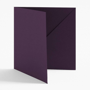 5.5 Square Aubergine Diagonal Folders