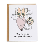 Relax On Your Birthday Card