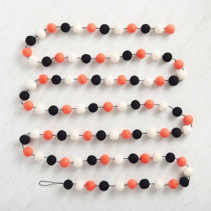 Halloween Felt Pom Pom Garland