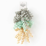 Pastel Glitter Velvet Curly Bows