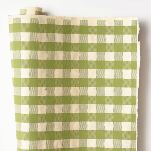 Sage & Cream Plaid Handmade Paper
