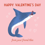 Val Shark Gift Tag Label