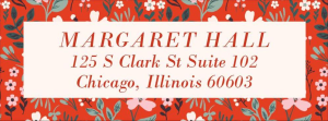 Holiday Primrose Return Address Label