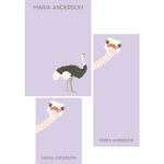 Ostrich Mixed Personalized Notepads
