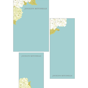 Hydrangea Mixed Personalized Notepads