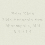 Garamond Custom Embosser Plate