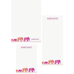Elephants Mixed Personalized Notepads