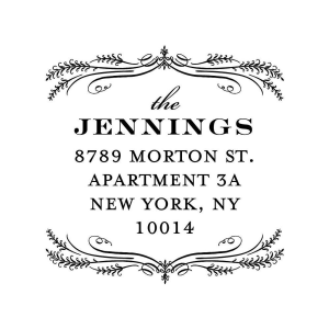 Elegant Laurel Custom Stamp