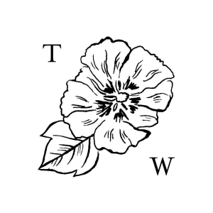 Etched Flower Custom Stamp