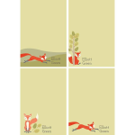 Fox Personalized Notepad Set