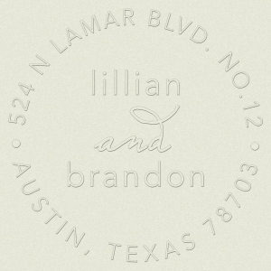 Harmony Script Custom Embosser Plate