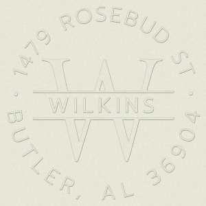 Circle Monogram Custom Embosser Plate