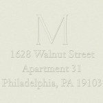 Single Monogram Custom Embosser Plate