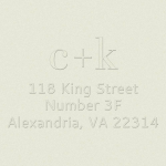 Lowercase Initials Custom Embosser Plate