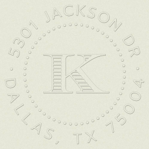 Classic Single Initial Custom Embosser Plate