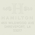 Initial Scrolls Custom Embosser Plate