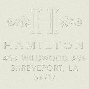 Initial Scrolls Custom Embosser Plate