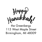 Happy Hanukkah Custom Stamp
