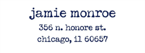 Typewriter Return Address Label