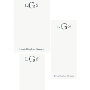 Woodcut Monogram Mixed Personalized Notepads