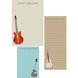 Guitars Mixed Personalized Notepads