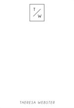 Stacked Monogram Personalized Notepad Set