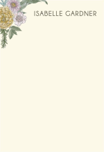 Colorful Linework Floral Personalized Notepad Set