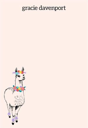 Llamas Personalized Notepad Set