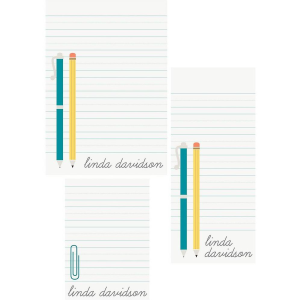 Pen and Pencil Mixed Personalized Notepads