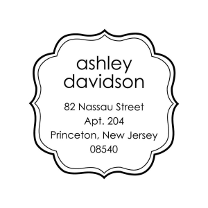 Feminine Flourish Custom Stamp