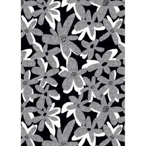 Dark Bloom Flat Wrap