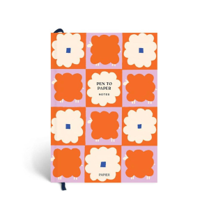 Dancing Daisy Hardcover Lined Notebook