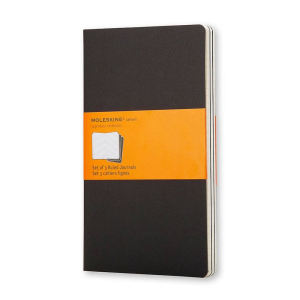 Moleskine Cahier Journal (Set of 3). Pocket. Ruled. Black. Soft Cover (3.5 x 5.5): Set of 3 Ruled Journals