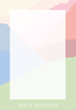 Soft Hills Personalized Notepad Set