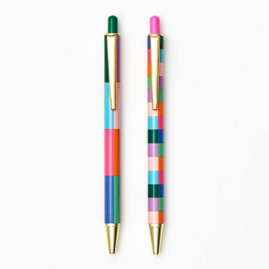 PS Collection Colorful Geometric Ballpoint Pen S/2