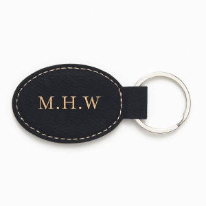 Monogram Bow Black Key Fob