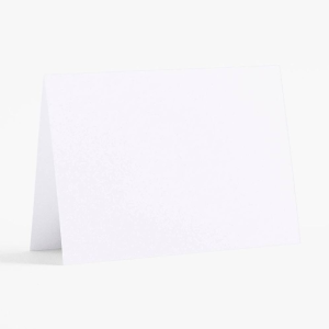 Pure White 4 Bar Folded Cards
